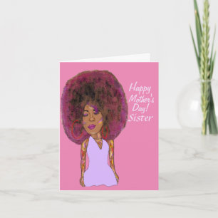 Fabulous Sister African American Mother's Day  Car Card