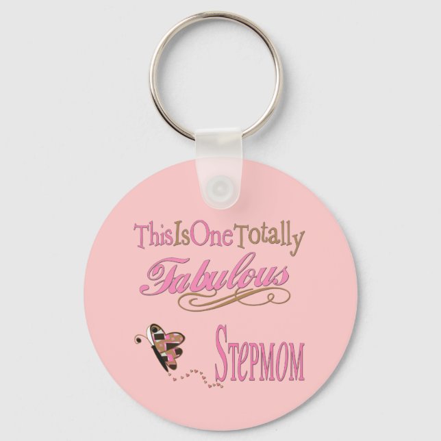 Fabulous Stepmom Keychain (Front)