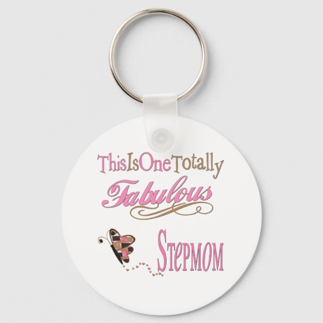 Fabulous Stepmom Keychain (Front)
