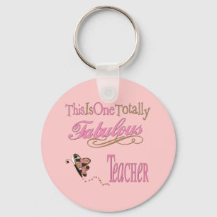 Fabulous Teacher Butterfly Keychain