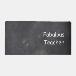 Fabulous Teacher Chalkboard Class Decoration Desk Mat