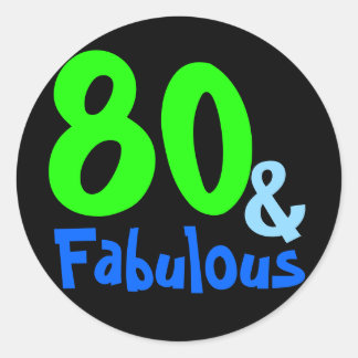 Fabulous Tropical Birthday Classic Round Sticker