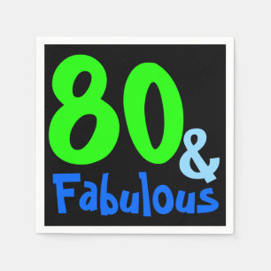 Fabulous Tropical Birthday Napkin