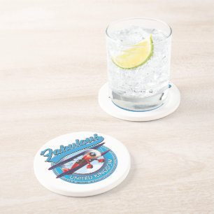 Fabulous United Kingdom travel patch. Coaster