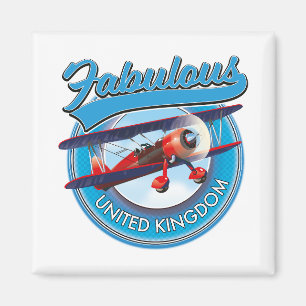 Fabulous United Kingdom travel patch. Magnet