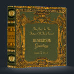 Fabulous Victorian Ornate Gold Genealogy Binder<br><div class="desc">Personalized Victorian family tree genealogy binder. The rich,  intricate antique gold design on the deep olive green background is elegance at it best!</div>