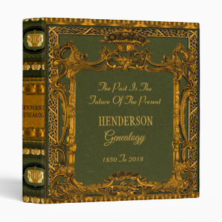 Fabulous Victorian Ornate Gold Genealogy Binder