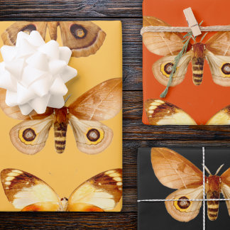 Fabulous Vintage Butterfly Wrapping Paper Sheet