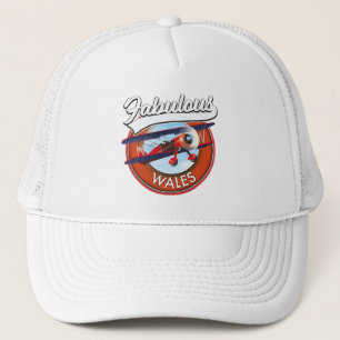Fabulous Wales  retro style travel patch Trucker Hat