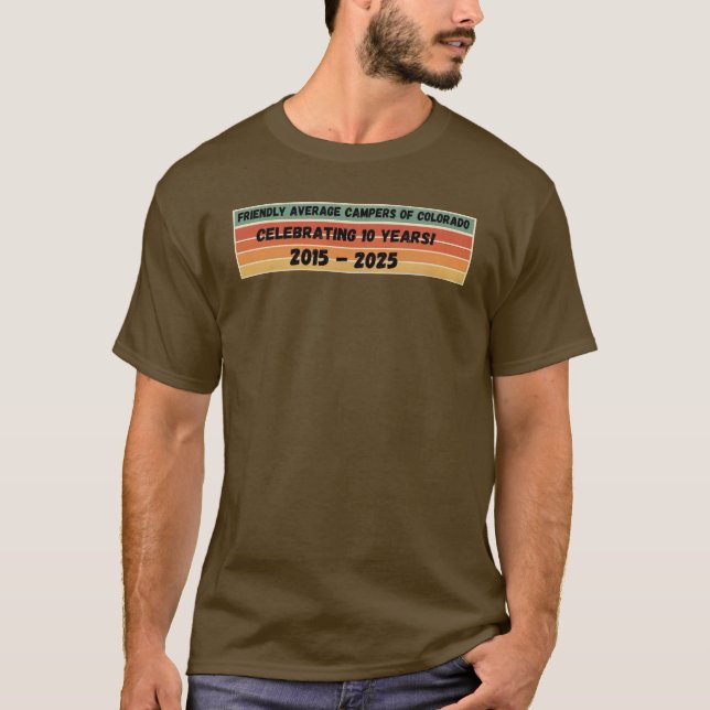 FAC 10 year brown t-shirt (Front)