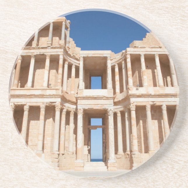 Facade And Stage Of Roman Amphitheatre Coaster (Front)
