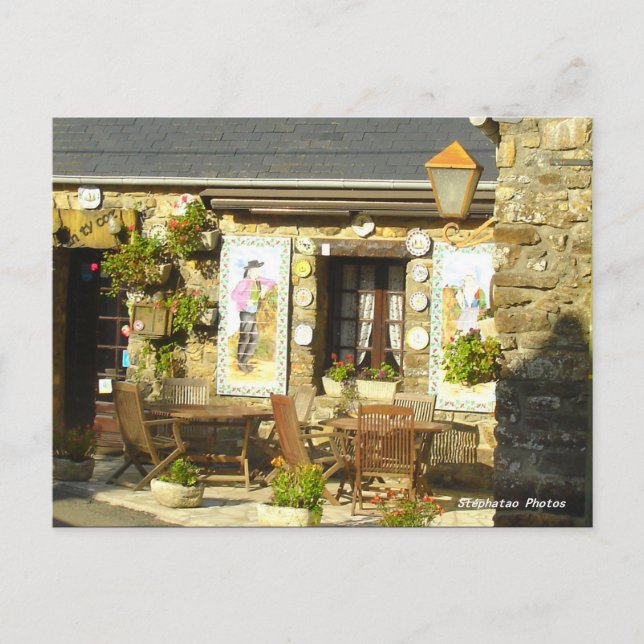 Façade crêperie BRETAGNE FRANCE Postcard (Front)