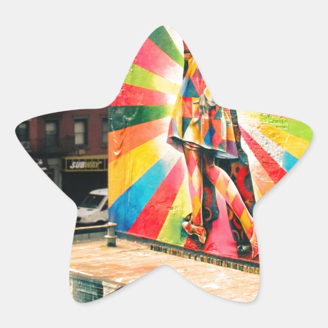 Facade Graffiti Star Sticker (Front)