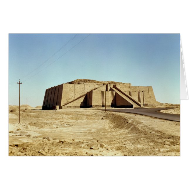 Façade nord-est du ziggurat, vers 2100 av. (Devant horizontal)