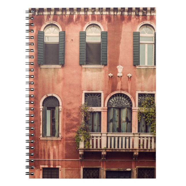 Facade of a typical old house in Venice,  Italy,   Notebook (Front)