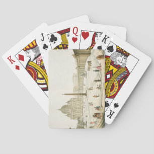 Facade of St. Peter's in Rome with the Piazza in f Playing Cards