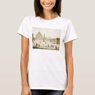 Facade of St. Peter's in Rome with the Piazza in f T-Shirt