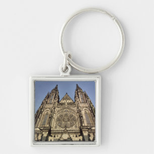 Facade of the Cathedral of St. Vitus Keychain
