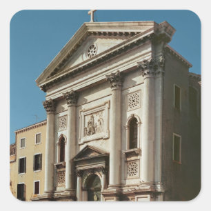 Facade of the Church of Santa Maria della Square Sticker