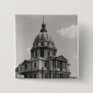 Facade of the Church of St. Louis 2 Inch Square Button