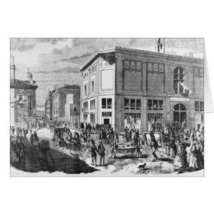 Facade of the Hotel Drouot, Paris, c.1852 (engravi