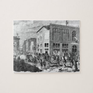 Facade of the Hotel Drouot, Paris, c.1852 (engravi Jigsaw Puzzle