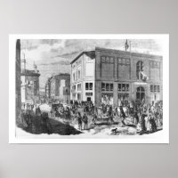 Facade of the Hotel Drouot, Paris, c.1852 (engravi
