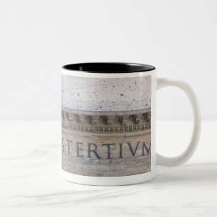 Facade of the Pantheon in Rome, Italy. Two-Tone Coffee Mug