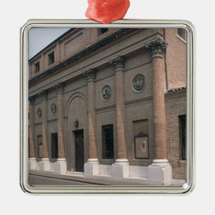 Facade of the Teatro Accademico (photo) Metal Ornament