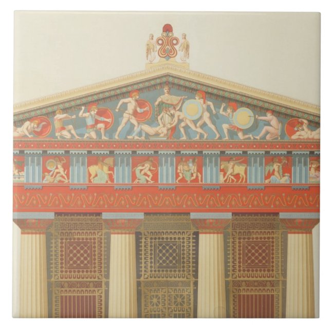 Facade of the Temple of Jupiter at Aegina (323-27 Tile (Front)