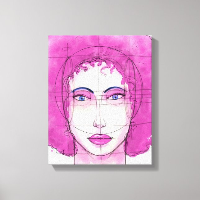 Face 10 canvas print (Front)