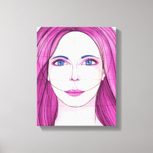 Face 18 canvas print
