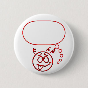 Face #3 (with speech bubble) 2 inch round button