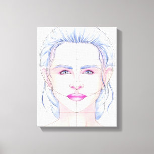 Face 42 canvas print