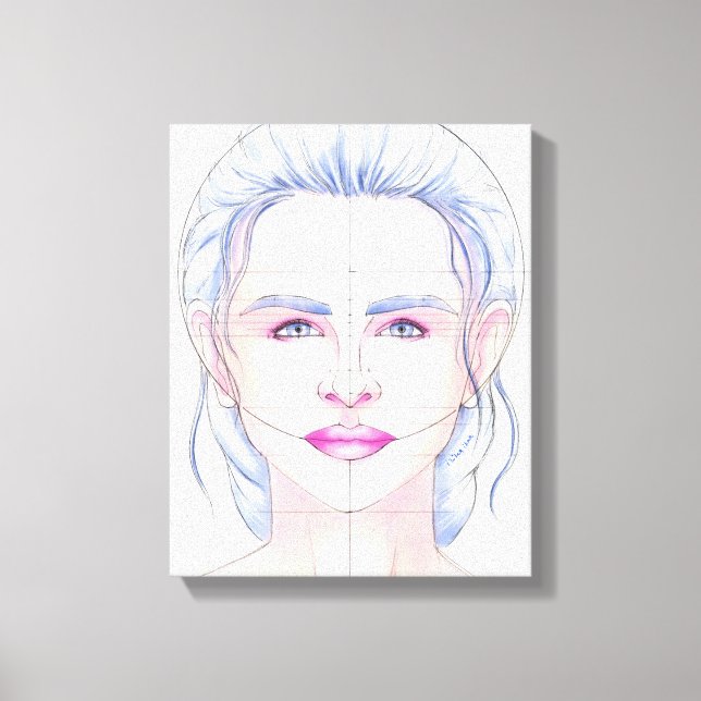 Face 42 canvas print (Front)