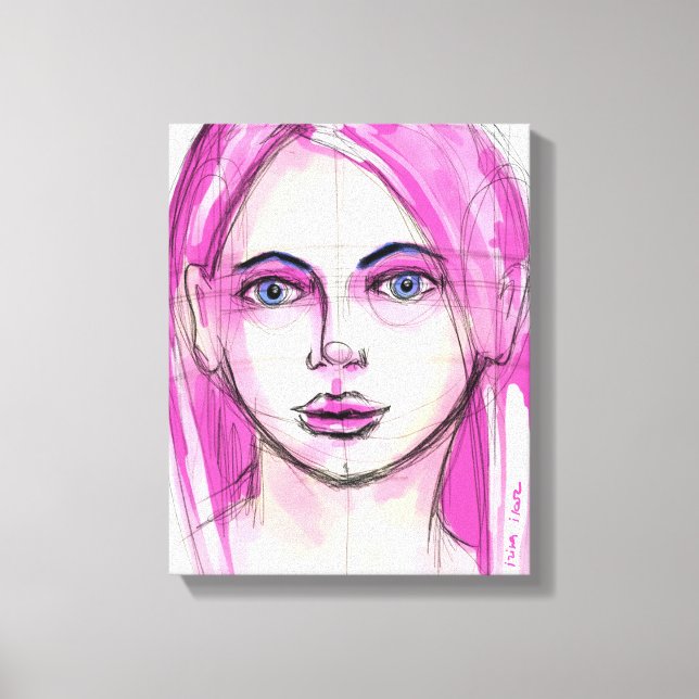 Face 4 canvas print (Front)