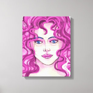 Face 7 canvas print