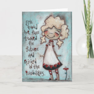 Face à l'avenir - Carte d'anniversaire