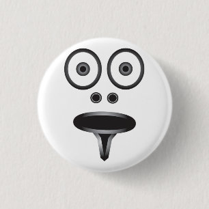 Face Badge 1 Inch Round Button