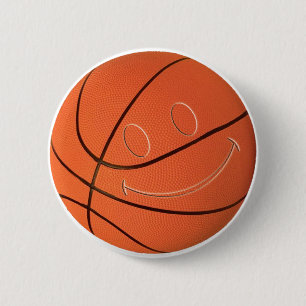 FACE BASKETBALL 2 INCH ROUND BUTTON