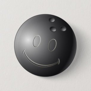 FACE BOWLING BALL 2 INCH ROUND BUTTON