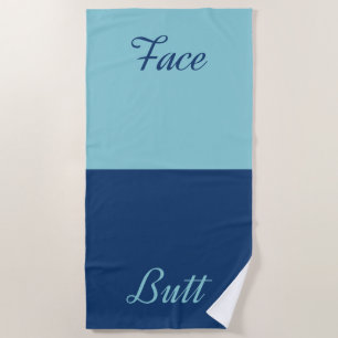 Face Butt Beach Towel