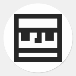 face classic round sticker