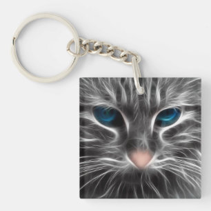 Face de chat bleu magnifique