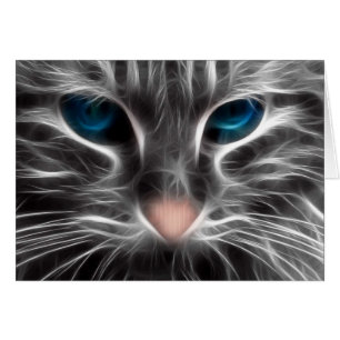 Face de chat bleu magnifique