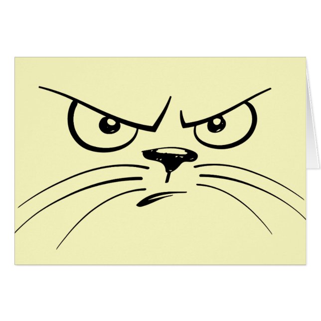 Face de chat dessinée de grenouille (Devant horizontal)