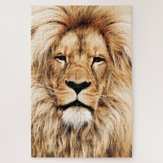 Face de Puzzle Lion (Vertical)