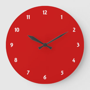 Face d'horloge numérique blanche avec horloge rond
