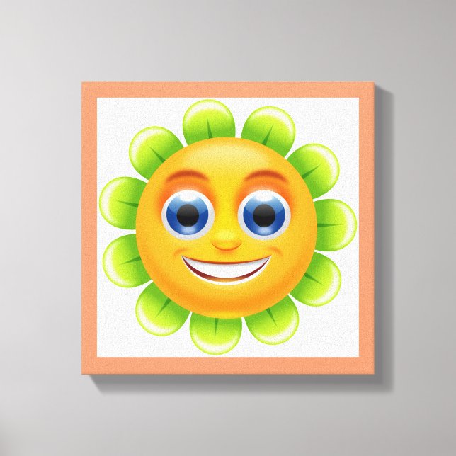 FACE FLOWER CANVAS PRINT (Front)