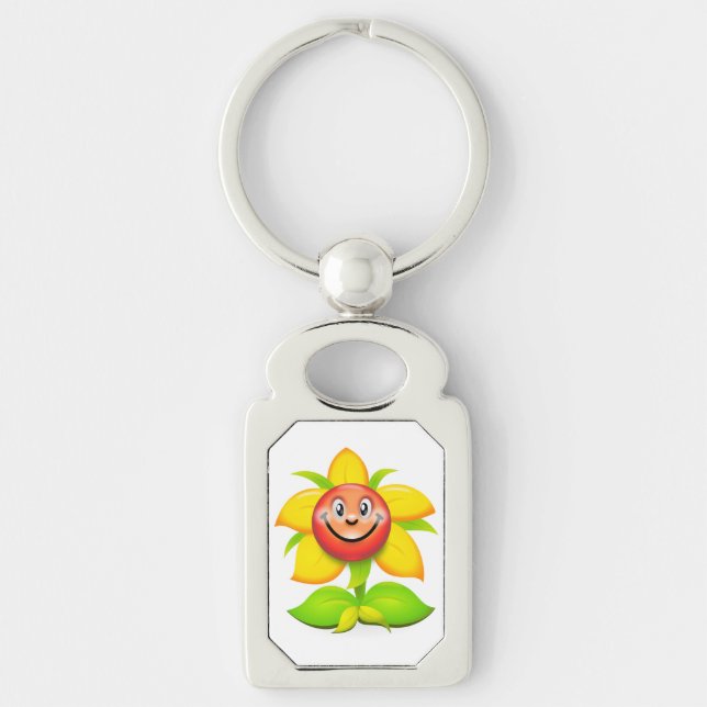 FACE FLOWER KEYCHAIN (Front)